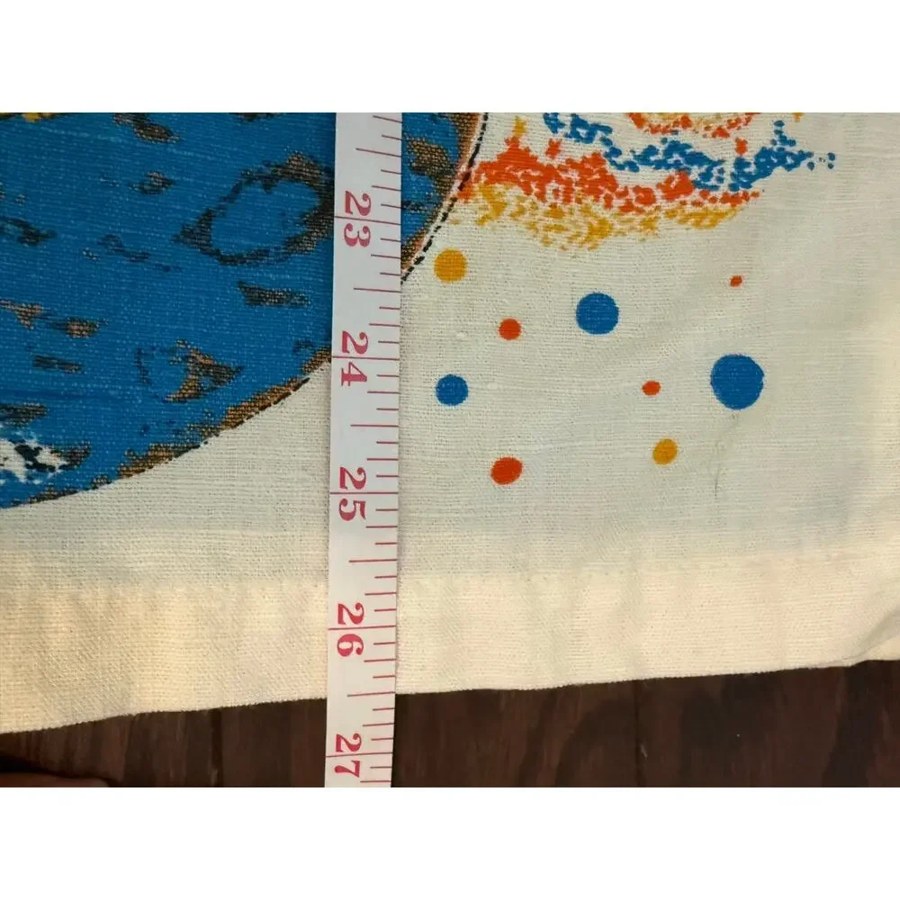 Vintage 1977 Star Trek Calendar Tea Towel Kirk Spock Paramount Linen